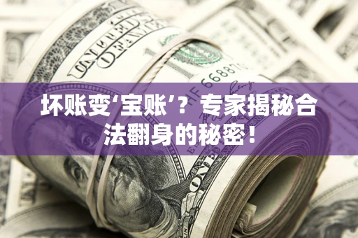 北京坏账变‘宝账’？专家揭秘合法翻身的秘密！