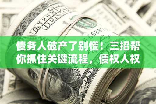 北京债务人破产了别慌！三招帮你抓住关键流程，债权人权益不再缩水